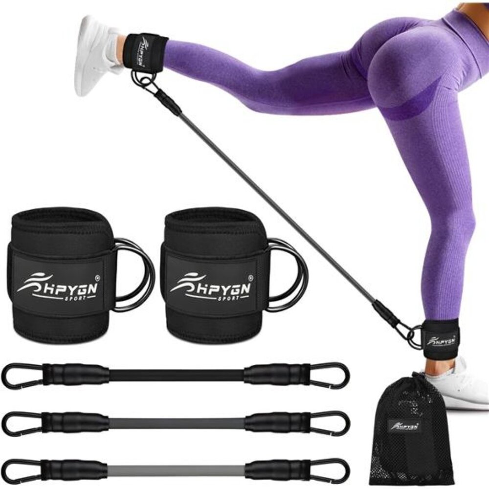 Ankle Resistance Bands, Ankle Bands for Working Out with Cuffs, Resistance Bands